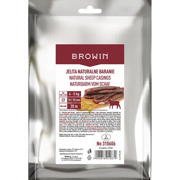 Browin натуральные овечьи оболочки 310606, 18/20мм, 20м, 90г, высокое качество, экономичная упаковка (310606)