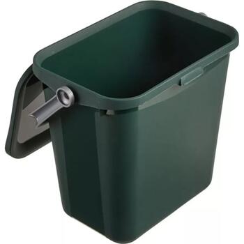 Curver Multiboxx Bio мусорное ведро 0800364208, 6л, 26x20x24см, пластик, зеленый, компостная крышка, ручка (0800364208)