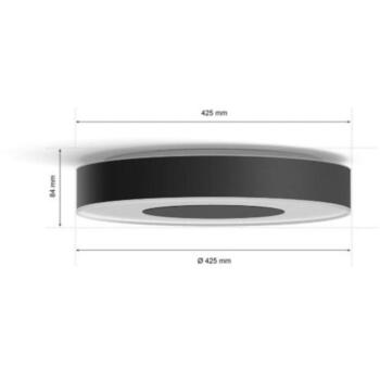 Philips Hue умная потолочная лампа Infuse L 8718696176528, 52.5 Вт, 2000-6500 K, 3450 лм, LED, Bluetooth, черная (8718696176528)