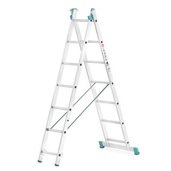 Kombinējamās kāpness divd. 2x7 pakāpieni, divdaļīgas, 3.14m (ALS7507)