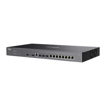 TP-Link ER8411 VPN маршрутизатор Omada 2×10G SFP+ 1×1G SFP 8×10/100/1000 RJ45 2×USB 4G LTE резервирование Rack Mount Чёрный (ER8411)