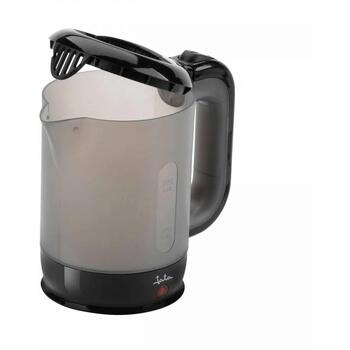 Jata Чайник JEHA1240, 0,5 L, 900 W, черный, серый, индикатор уровня воды, автоматическое отключение, отсек для хранения шнура (JEHA1240)