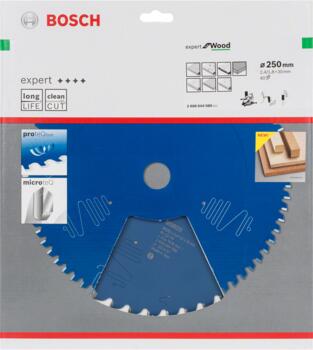 Ripzāģa disks Expert Wood 250 x 30 x 2,4 mm, 40, Paneļzāģiem RIPZĀĢA ASMENS EXPERT FOR WOOD, 2608644080, BOSCH (2608644080)