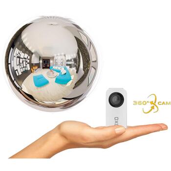 Easypix OXO 360° IP камера 56200, 1920x1080, CMOS, MicroSD, USB, Wi-Fi, для внутреннего использования (56200)
