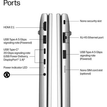 HP Ноутбук ProBook 4 G2i E0QY6AT, 14 дюймов, Intel Core Ultra 5 322, 16 ГБ DDR5, 512 ГБ SSD, Windows 11 Pro, Wi-Fi 7 (E0QY6AT#ABB)