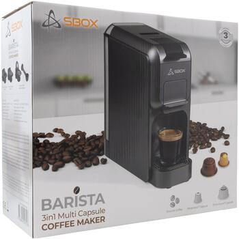 Sbox Кофемашина CM-719 BARISTA-B, 1150-1350W, 800ml, молотый кофе, Dolce Gusto, Nespresso (BARISTA-B)