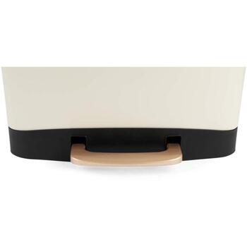 Salter Мусорное ведро с педалью BW14806, 50л, углеродная сталь, бежевый, 1 отсек, крышка, педаль (BW14806)