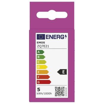 Emos LED лампочка Classic R50 ZQ7E21, 4,2 Вт, 470 лм, теплый белый, 230 В/50 Гц, 120°, 30 000 часов, E14 (ZQ7E21)