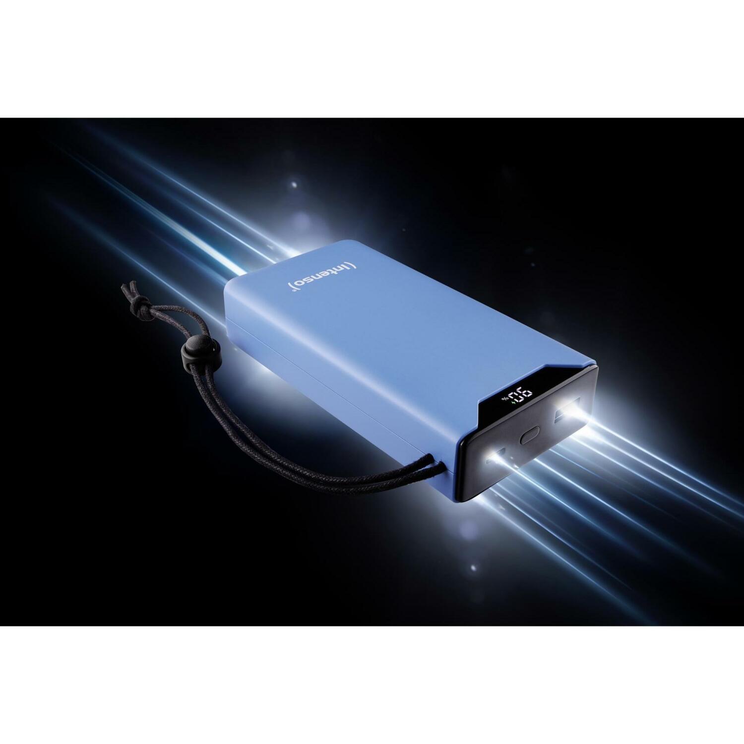 Intenso Power Bank 7332055, 20000 мАч, Li-Полимер, 20 Вт, 1x USB Type-A, 1x USB Type-C, защита от ЭСД, защита от перезарядки (7332055)