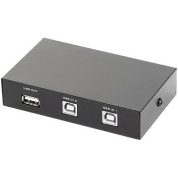 Gembird коммутатор USB 2P/DSU-21 черный (DSU-21)