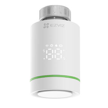 Ezviz CS-T55 умный термостат для радиатора, 5-30°C, ±0.1°C, Zigbee 3.0, Apple HomeKit, белый (CS-T55)