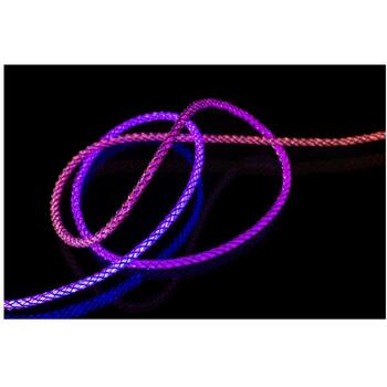 Fixed Lādēšanas kabelis USB-C/USB-C, FIXDLED-CC-RA, 60W, RGB apgaismojums, 1.2m (FIXDLED-CC-RA)
