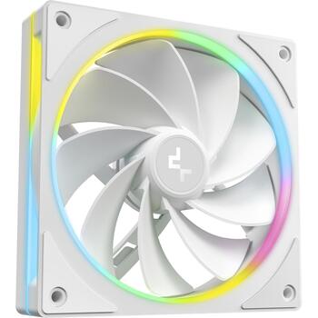 Deepcool ventilators FL12R SE WH 3IN1 R-FL12RSE-WHAPN3-G, 120mm, 3 gab., balts, 4-pin PWM, hidrodinamiskais gultnis (R-FL12RSE-WHAPN3-G)