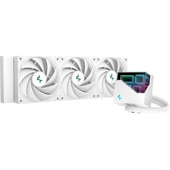 Deepcool CPU šķidrā dzesētāja LT720 R-LT720-WHAMNF-G-1, 360 mm, 85,85 cfm, 3 ventilatori, RGB apgaismojums (R-LT720-WHAMNF-G-1)