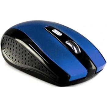Media-Tech MT1113B беспроводная мышь, 1600 DPI, 5 кнопок, 2.4 ГГц, 10 м, 2xAAA, черный/синий (MT1113B)