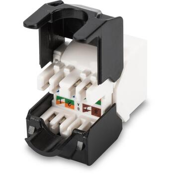Digitus Keystone modulis DN-93502, CAT 5e, UTP, RJ45 8P8C, LSA, bez instrumentiem, 1 ports, ABS (DN-93502)