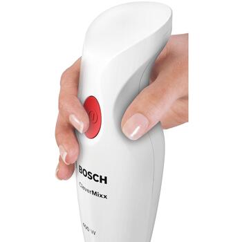 Bosch Ручной блендер MSM14100, 400 Вт, 1 скорость, белый, 0.7 Л, QuattroBlade, легко чистить (MSM14100)