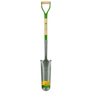 Drenāžas lāpsta ar koka kātu 121 cm un tērauda D veida rokturi John Deere® PEP-16-RBA-JD TRUPER (PEP-16-RBA-JD)