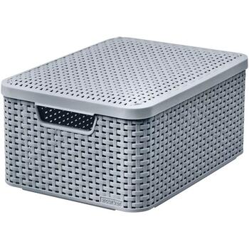 Коробка с крышкой Style M 39,3x29,3x18,7см светло-серая 0803618099 Curver (0803618099)