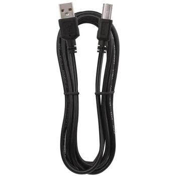 Emos USB кабель S70202, 2м, черный, 1шт в блистерной упаковке, ПВХ, USB 2.0, для зарядки/переноса данных, A разъем – B разъем (S70202)