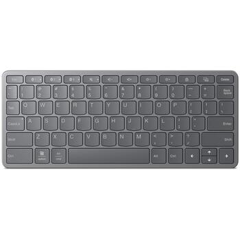 Lenovo Multi-Device клавиатура ZG38C05820, Лунный серый, Bluetooth, USB-C, Подключение до 3 устройств, 12 горячих клавиш (ZG38C05820)