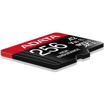 Adata карта памяти micro SDXC AUSDX256GUI3V30SHA2-RA1 256 ГБ, скорость чтения 100 МБ/с, скорость записи 80 МБ/с, UHS класс 3, V30 (AUSDX256GUI3V30SHA2-RA1)
