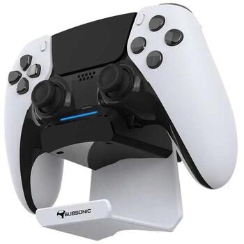 Subsonic Зарядное устройство для контроллера PS5 SA5655, Черный, Белый, Игровой контроллер, DualSense, DualSense Edge, 1 (SA5655)
