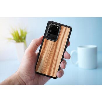 Man&Wood чехол M6718B, 6.9, совместим с Samsung Galaxy S20 Ultra, дерево, поликарбонат (M6718B)