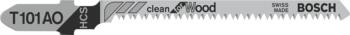 3 figūrzāģa asmeņi T 101 AO, Figūrzāģiem FIGŪRZĀĢA ASMENS T 101 AO CLEAN FOR WOOD, 2608630559, BOSCH (2608630559)