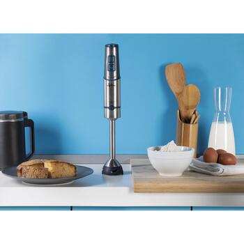 Jata Ручной блендер JEBT1854, 1500 W, 14500 об/мин, 2 скорости, нержавеющая сталь, турбо режим, QuickClick (JEBT1854)