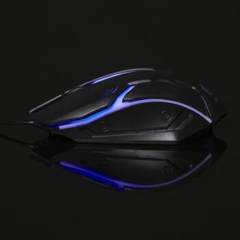 Denver Игровая мышь GMO-403 123020000020, 1000 DPI, 1,5m USB, RGB, оптический сенсор, прочная до 5 миллионов кликов (123020000020)
