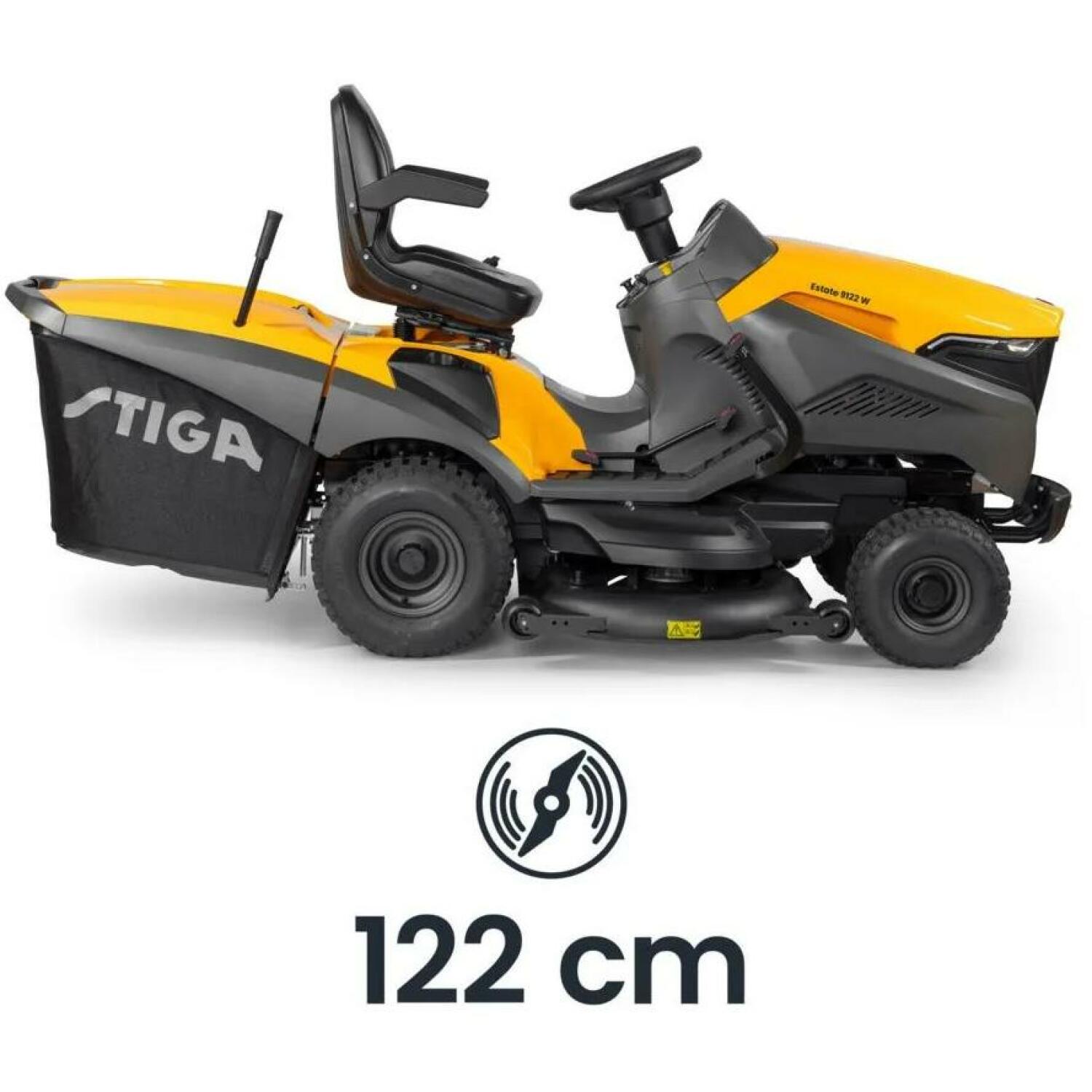 STIGA Estate бензиновый садовый трактор газонокосилка 13.5kW 688cc 122см 320L 2 ножа антискальп колёса до 9500м² 2T1315381/ST1 (2T1315381/ST1)