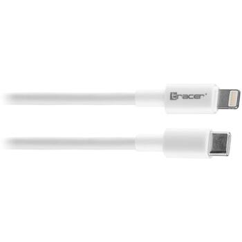 Tracer Lādētājs TRAKBK47169, 1m, USB Type C vīriešu, Lightning 8pin vīriešu, 3A, 5 vadi (TRAKBK47169)