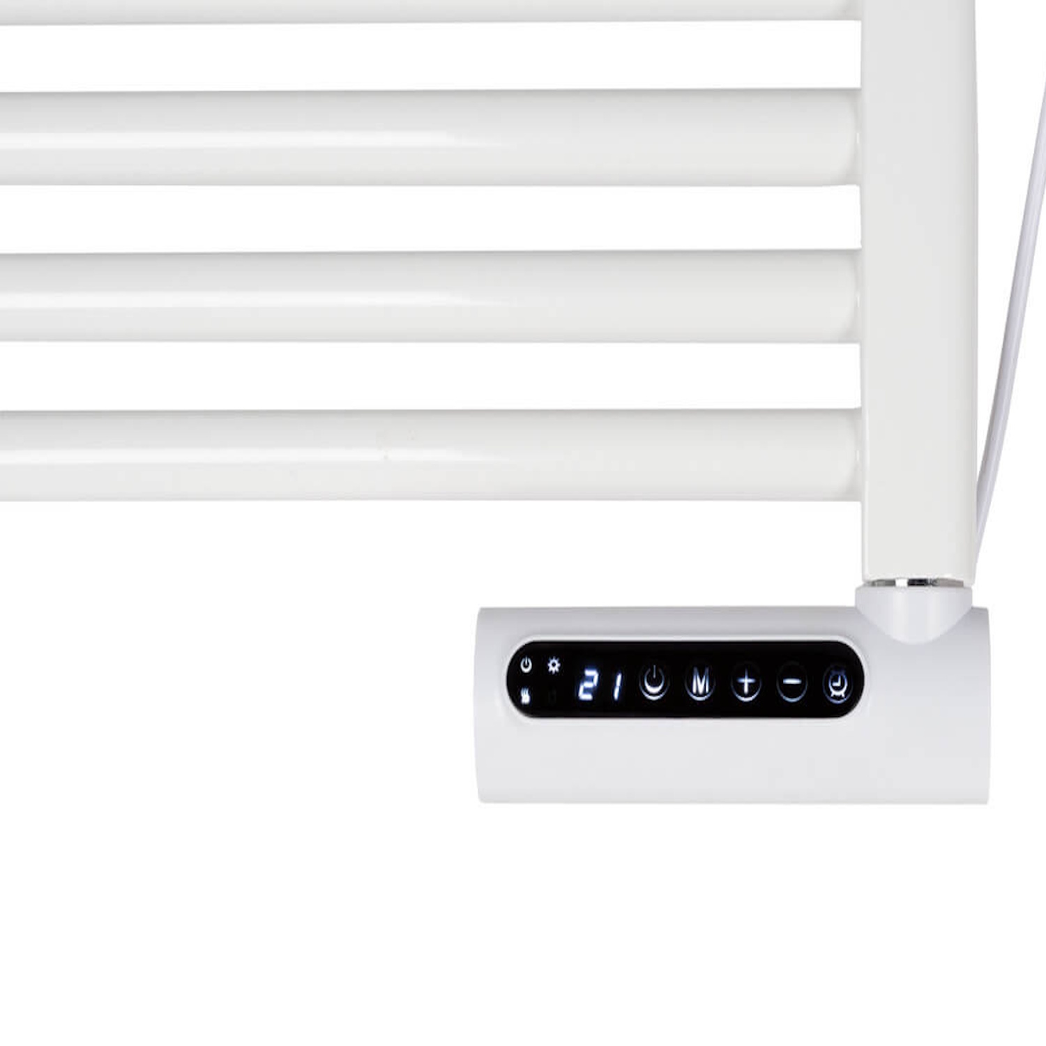 Электрический полотенцесушитель радиатор для ванной с таймером 750W IP24 настенный Sani Towel 750 White Eurom (352474)