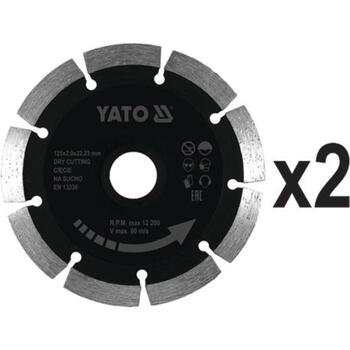 Yato штроборез YT-82015, 1700Вт, 230-240В, 10500об/мин, 125мм, 0-28мм, 5-30мм, IP20, класс II, удаление пыли (YT-82015)