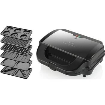 ETA Sviestmaižu Tosteris Sorento Plus ETA515190000, 900 W, 6 plāksnes, 2 veidu mīklas, melns (ETA515190000)