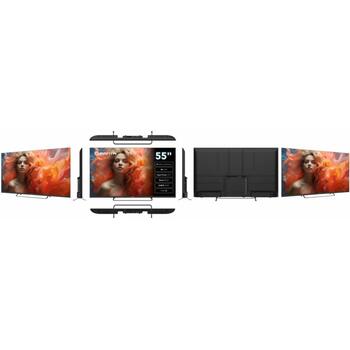 Manta televizors 55LUV125E, 55 collas, 3840 x 2160, 3 HDMI, 2 USB, 60 Hz, 10 W, HDR 10, Dolby Digital Plus, viesnīcas režīms (55LUV125E)