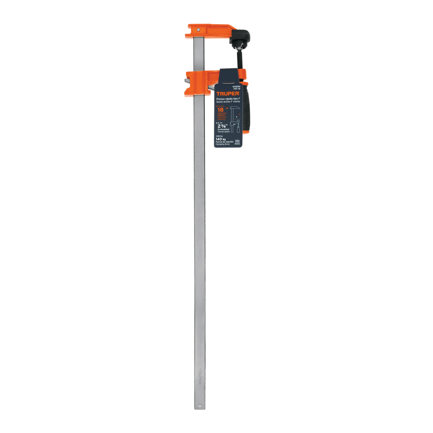 Spīle 460 mm, dziļums 60 mm, maksimālā slodze 140 kg PRF-18 TRUPER (PRF-18)