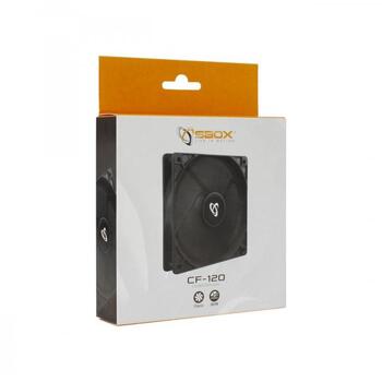 Sbox Вентилятор CF-120/R, 120x120x25mm, 12V, 120mA, 2000rpm, 39,5CFM, 25,9dB, черный, пластик (CF-120/R)
