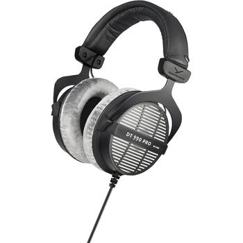 Beyerdynamic студийные наушники DT 990 PRO 718173, 80 Ohm, 5-35000 Hz, 96 dB, открытые, стерео, 3.5 mm jack, велюровые амбушюры (718173)