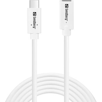Sandberg USB кабель 136-55, 2м, 10Гбит/с, 100Вт PD, USB-C male, USB-C female (136-55)