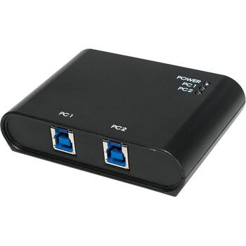 Logilink USB коммутатор UA0216, 2x USB 3.0, 5 Гбит/с, черный, питание от USB, USB 1.1/2.0/3.0 (UA0216)