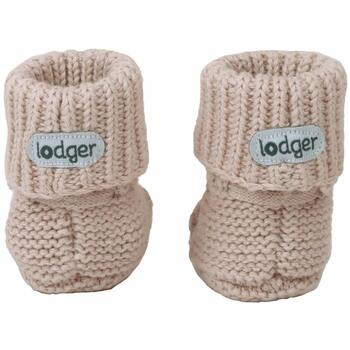 Lodger Slipper Knit пинетки SLK 599_0-6, 0-6M, 100% хлопок, песочный цвет, Oeko-Tex, для всех сезонов (SLK 599_0-6)