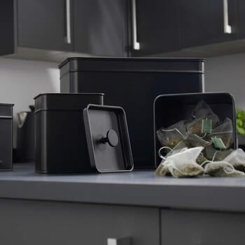 Salter Набор контейнеров BW124571EU7, 1,6л, углеродная сталь, черный, 15x12x12см, легкая очистка (BW124571EU7)