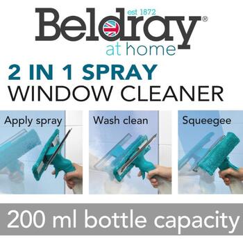 Beldray очиститель окон LA024275TQEU7, 200мл, бирюзовый, микрофибровая насадка (LA024275TQEU7)
