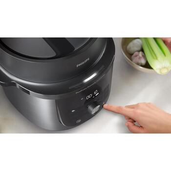 PHILIPS 3000. sērijas daudzfunkcionālais katls ar vāku, 6l (HD2633/80)