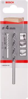 Urbis kokam 4,0x70 mm, 1 gab., Urbjmašīnām/skrūvgriežiem SPIRĀLURBIS, 2608596301, BOSCH (2608596301)