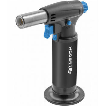 Hogert HT2C509 газовая горелка, 1 кВт, 1300°C, 150 мл, пьезоподжиг, 360° (HT2C509)