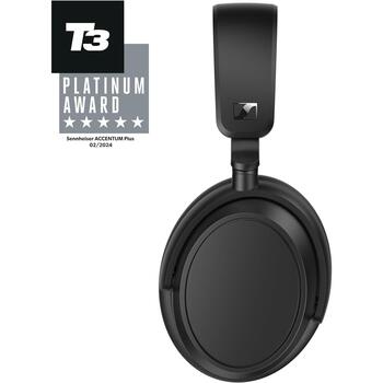 Sennheiser наушники ACPAEBT Accentum Plus 700176, Bluetooth 5.2, 50ч, 95 Ohm, 10-22000Hz, 106dB, шумоподавление, микрофон, черные (700176)