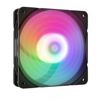 Zalman ZM-AF120R ARGB Black вентилятор, 120mm, 1500RPM, 800RPM, 24.3dB, 46.6CFM, 4-pin, RGB (ZM-AF120R ARGB Black)